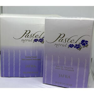 SET of JAFRA PASTEL Morat eau de toilette 2 OZ & Pastel Dusting Powder 3.5 OZ